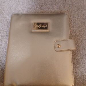 Lilly Pulitzer Gold Binder